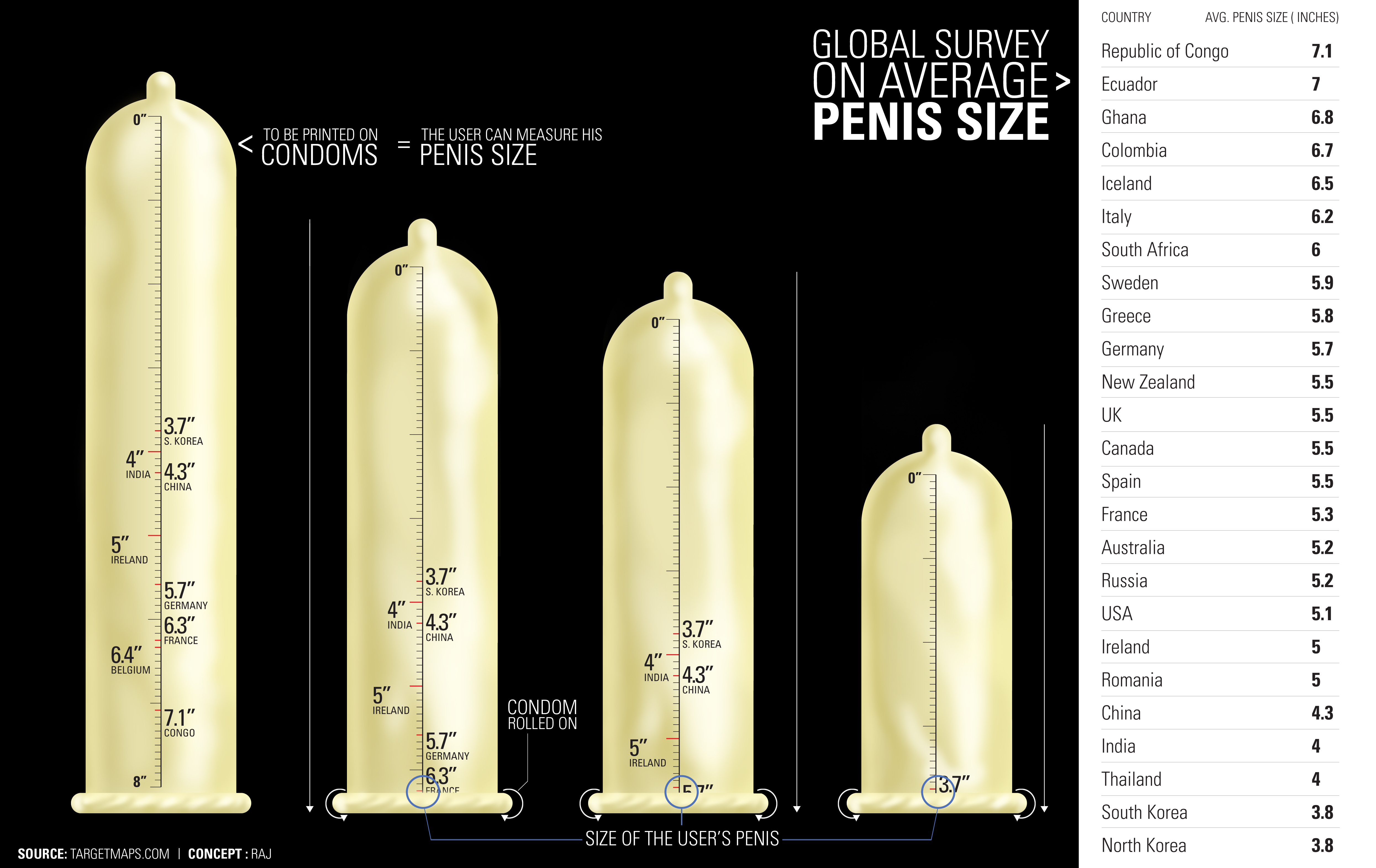 Average caucasian penis length